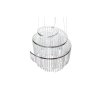 Suspension Reality POMP LED Chrome, 1 lumière, Télécommandes