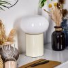 Lampe de table Godrie Crème, 1 lumière