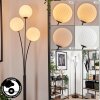 Lampadaire - Verre 15 cm Bernado Blanc, 3 lumières