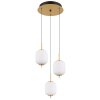 Suspension Globo EWALD LED Laiton, 3 lumières