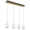 Suspension Globo EWALD LED Laiton, 4 lumières