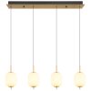 Suspension Globo EWALD LED Laiton, 4 lumières