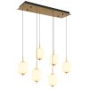 Suspension Globo EWALD LED Laiton, 6 lumières