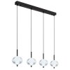 Suspension Globo AIDA LED Noir, 4 lumières