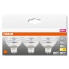 OSRAM Lot de 3 LED Star GU5.3 6,5 Watt 2700 Kelvin 621 Lumen Transparent, 3 lumières