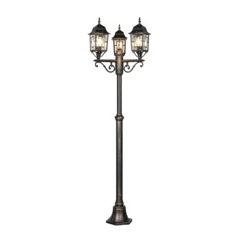 Lampadaire d'extérieur Trio Volturno Rouille, 3 lumières