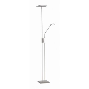 Lampadaire Reality LUKE LED Nickel mat, 2 lumières