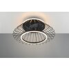 Ventilateur de plafond Reality KARLSBORG LED Noir, 1 lumière, Télécommandes