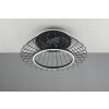 Ventilateur de plafond Reality KARLSBORG LED Noir, 1 lumière, Télécommandes