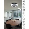 Ventilateur de plafond Reality VARBERG LED Noir, 1 lumière, Télécommandes