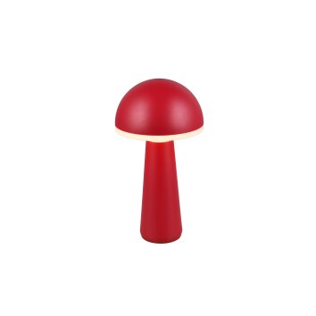 Lampe de table Reality FUNGO LED Rouge, 1 lumière