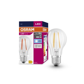 Luminaires Osram E27 LED 6.5 Watt blanc neutre 806 Lumen