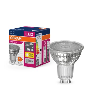 Luminaires Osram GU10 LED 6.9 Watt blanc chaud 575 Lumen