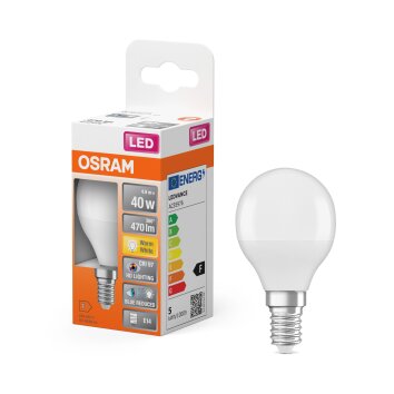 Luminaires Osram E14 LED 4.9 Watt blanc chaud 470 Lumen