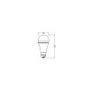 Luminaires Osram E27 LED 8 Watt blanc chaud 806 Lumen