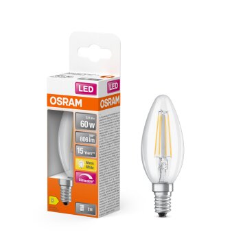 Luminaires Osram E14 LED 5.5 Watt blanc chaud dimmable 806 Lumen