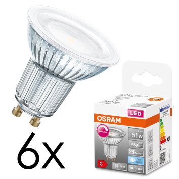 GU10 LED 7.9 Watt blanc chaud dimmable 650 Lumen