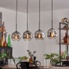 Ripoll Suspension Chrome, Clair, 4 lumières