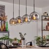 Ripoll Suspension Chrome, Clair, 4 lumières