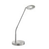 Lampe à poser Honsel Dent LED Nickel mat, 1 lumière, Changeur de couleurs