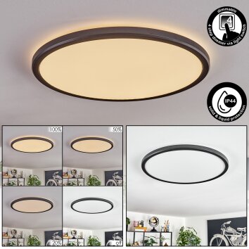 Endrup Plafonnier LED Noir, 1 lumière