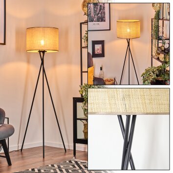 Sabadim Lampadaire beige, 1 lumière