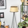 Chellas Lampadaire beige, Noir, 1 lumière