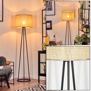 Sabadim Lampadaire beige, 1 lumière