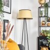 Chellas Lampadaire beige, Noir, 1 lumière