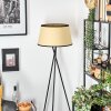 Chellas Lampadaire beige, Noir, 1 lumière