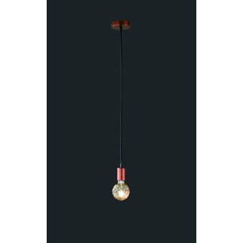 Suspension Trio-Leuchten Cord Cuivre, 1 lumière