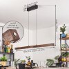 Carbellino Suspension LED Brun foncé, Noir, 1 lumière