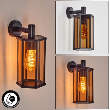 Monfanim Lampe murale d´extérieur Noir, 1 lumière