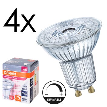 GU10 LED 3.4 Watt blanc chaud dimmable 230 Lumen