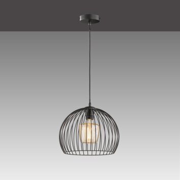 Suspension Fischer & Honsel Wire Noir, 1 lumière