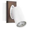 Spot Plafonnier Luminaires Ledvance LED Couleur bois, Blanc, 1 lumière