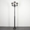 Loria Luminaire extérieur, Réverbère, Eclairage de chemin Noir, Argenté, 3 lumières