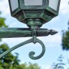 Loria Luminaire extérieur, Réverbère, Eclairage de chemin Vert, Noir, 3 lumières