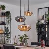 Mertola Suspension, Boule lumineuse Noir, 3 lumières