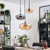 Mertola Suspension, Boule lumineuse Noir, 3 lumières