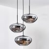 Mertola Suspension, Boule lumineuse Noir, 3 lumières