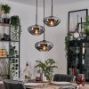 Mertola Suspension, Boule lumineuse Noir, 3 lumières