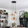 Mertola Suspension, Boule lumineuse Noir, 3 lumières