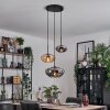 Mertola Suspension, Boule lumineuse Noir, 3 lumières