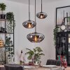 Mertola Suspension, Boule lumineuse Noir, 3 lumières