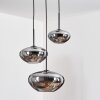 Mertola Suspension, Boule lumineuse Noir, 3 lumières