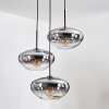 Mertola Suspension, Boule lumineuse Noir, 3 lumières