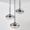 Mertola Suspension, Boule lumineuse Noir, 3 lumières