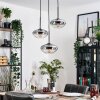 Mertola Suspension, Boule lumineuse Noir, 3 lumières