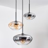 Mertola Suspension, Boule lumineuse Noir, 3 lumières